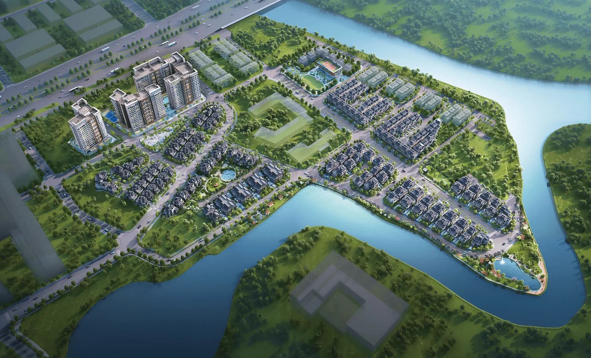 Ba tháp, mật độ thấp, căn nào cũng có view