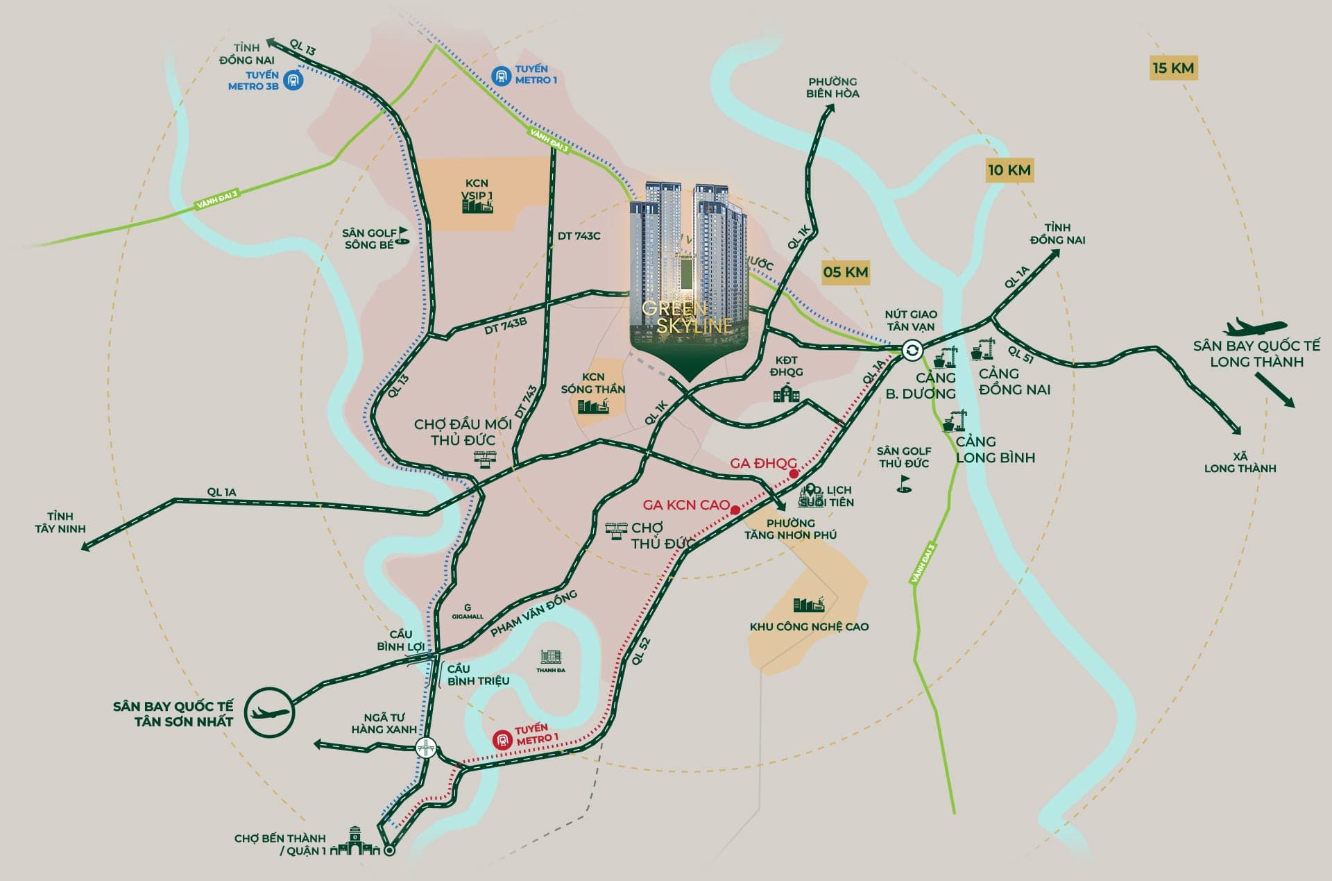 Green Skyline location map