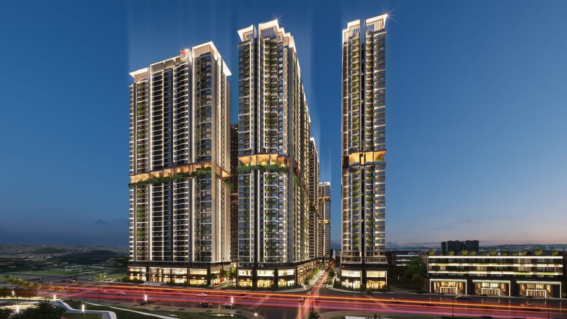 Kiến trúc · phối cảnh hoàng hôn
