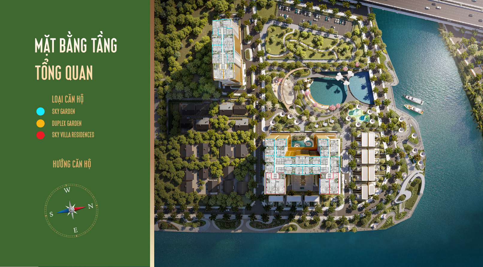IKI Village overall floor-plan key