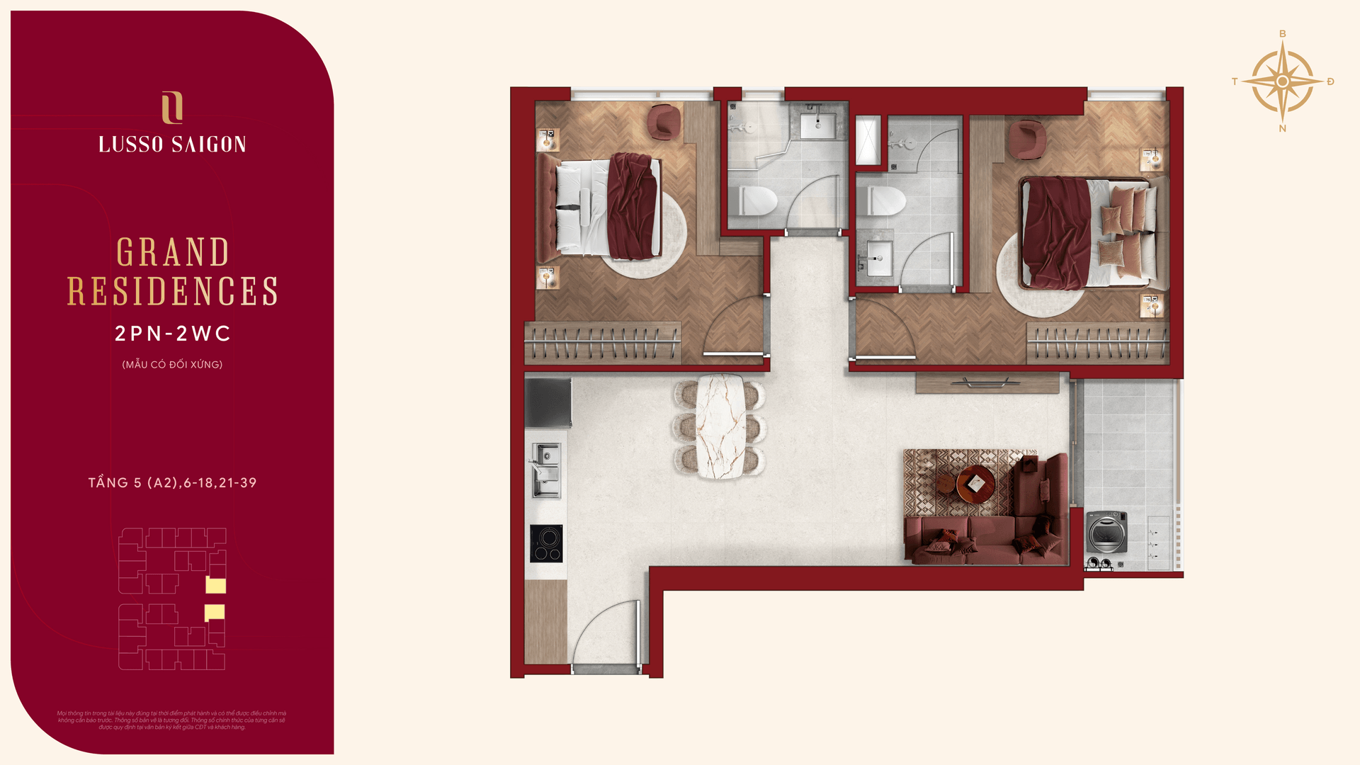 B3 · Grand 2 BR 2 WC · L2