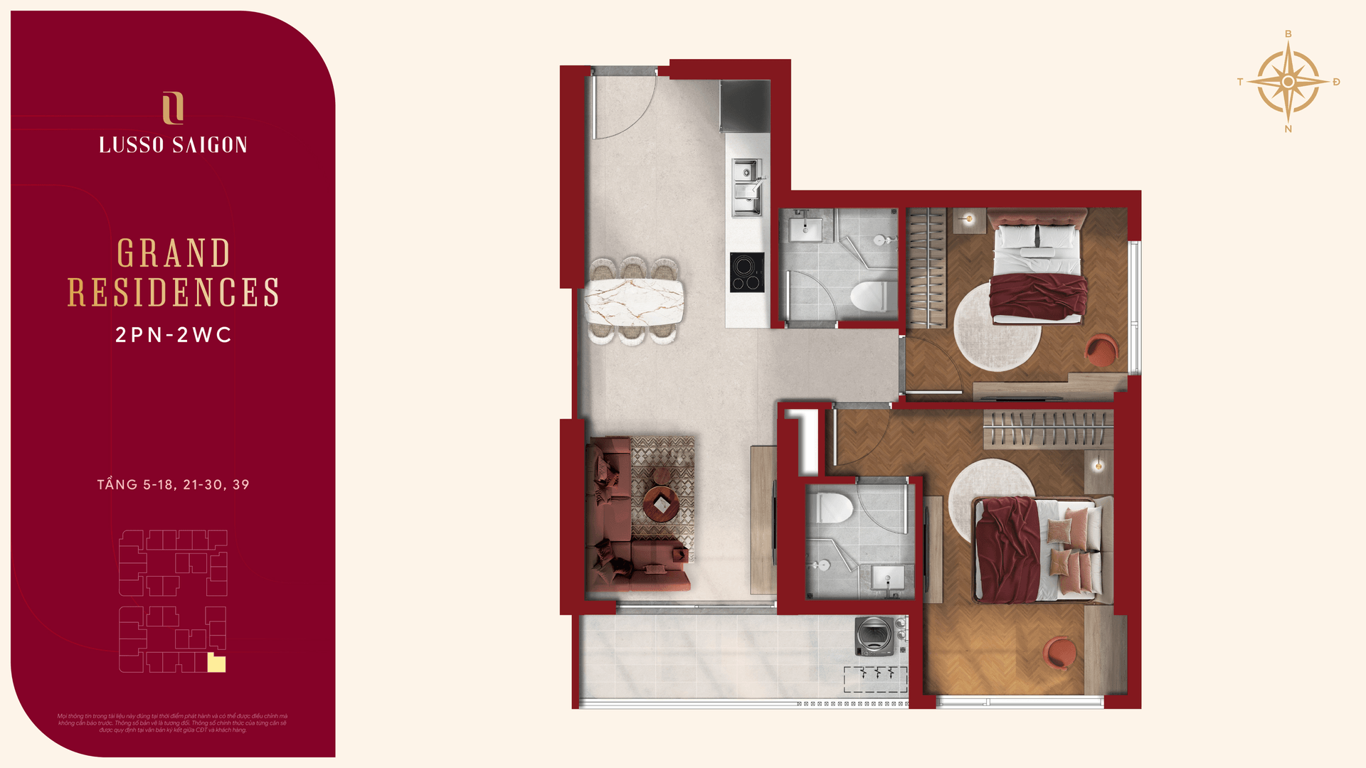 B4 · Grand 2 BR 2 WC · L3
