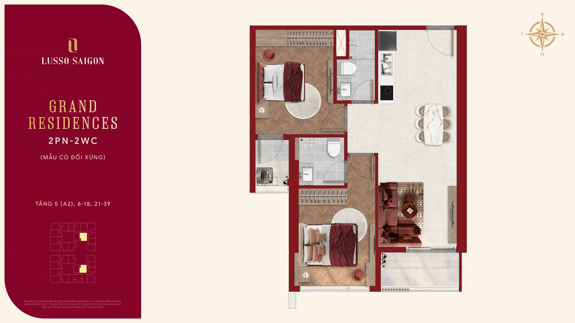 B5 · Grand 2 BR 2 WC · L4