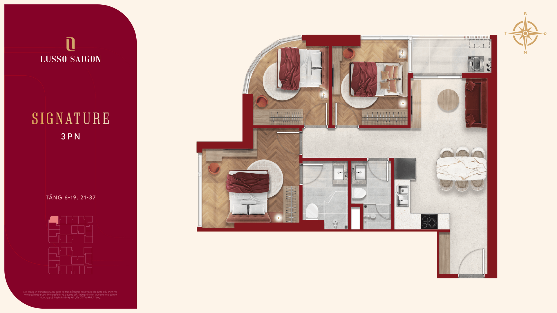 C2 · Signature 3 BR bố cục 2