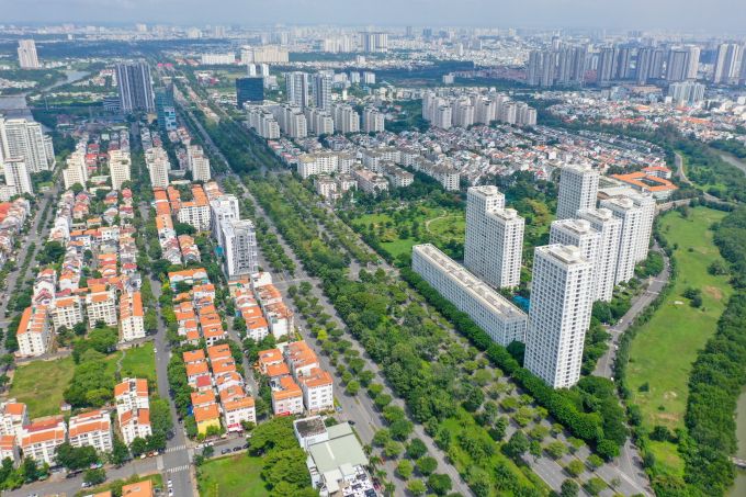 Một góc khu đô thị Phú Mỹ Hưng. Ảnh: Quỳnh Trần