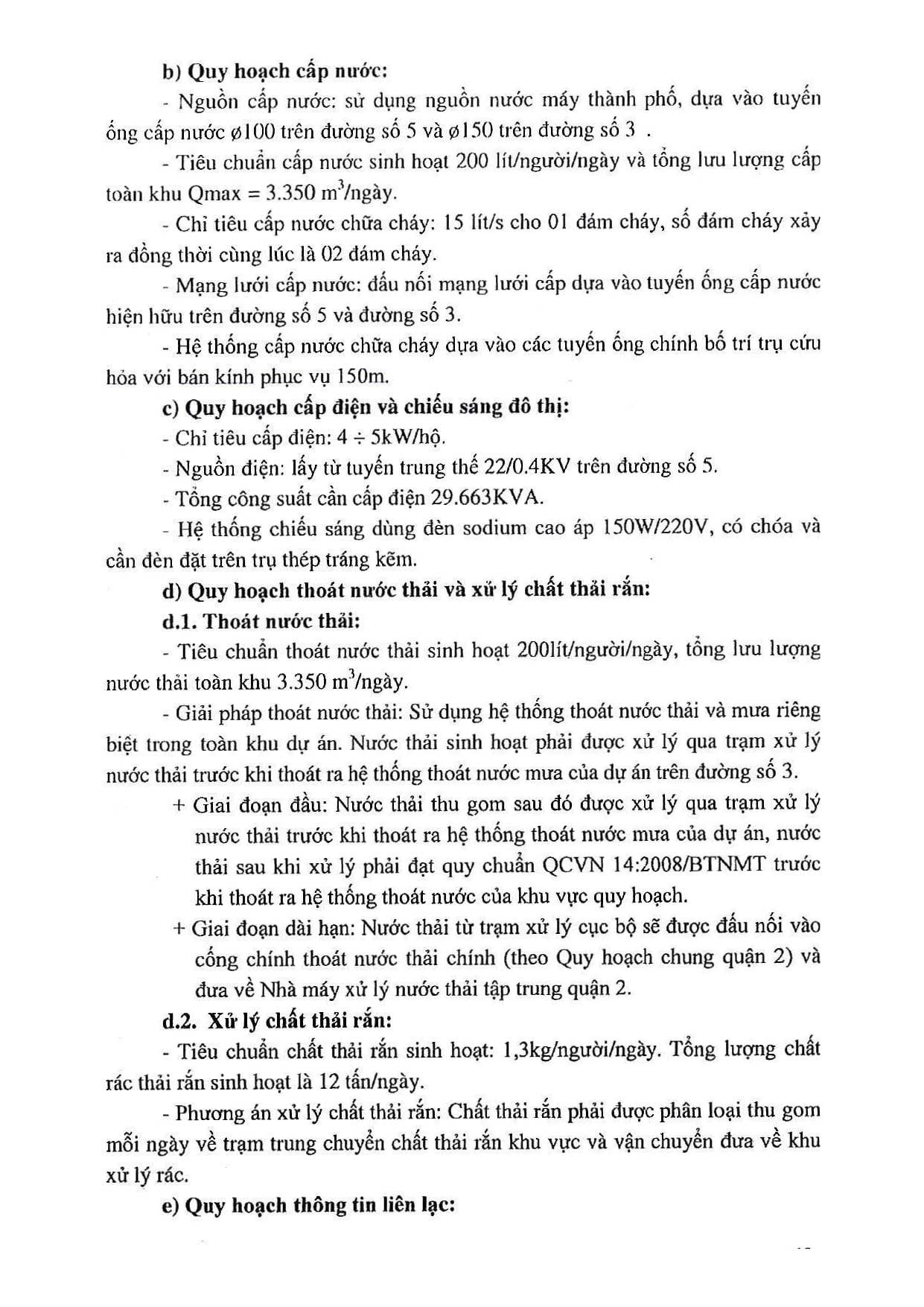 Hồ sơ quy hoạch hạ tầng