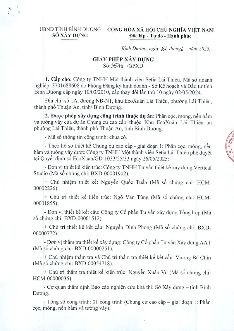 Giấy phép Xây dựng · Giai đoạn 1 · first page